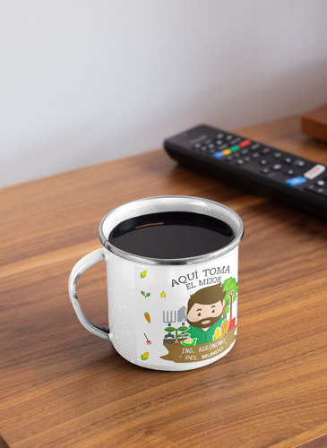 Taza Enlozada Entre Semillas Y Café - Ing. Agrónomo