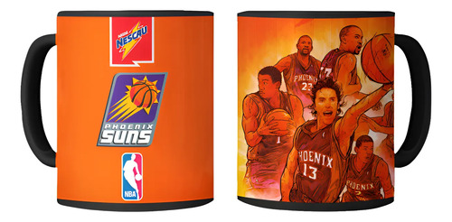 Taza Magica Phoenix Suns - Nba Negro Nba