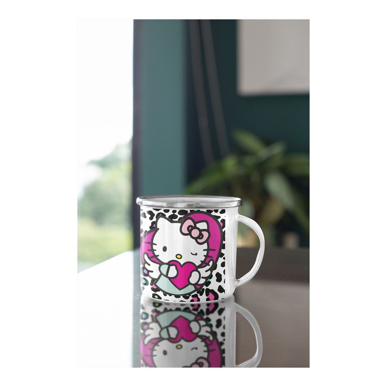 Taza Enlozada Hello Kitty - Dulzura y Amistad