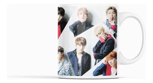 Taza Sorpresas K-pop Con Bts Bt21 Blanco
