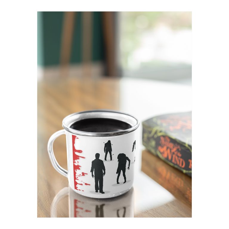 Taza Enlozada Supervivencia Zombie - Cazador de No Muertos