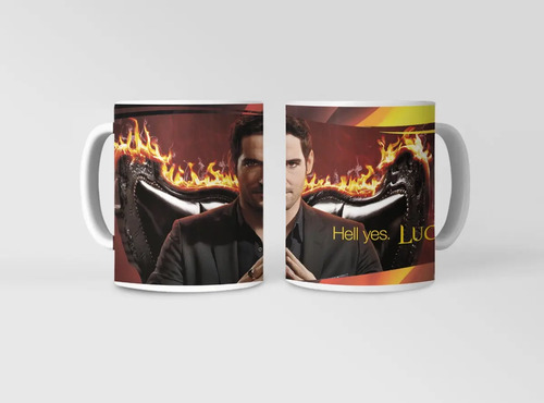 Taza Lucifer - Encantos Celestiales Blanco