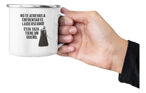 Taza Enlozada Viaje Estelar Con Star Wars Blanco