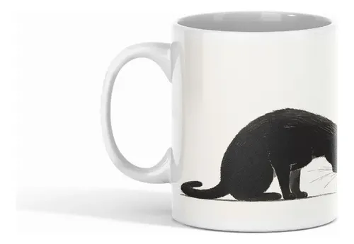 Taza Ilustraciones De Gatos Para El Día Del Padre Blanco