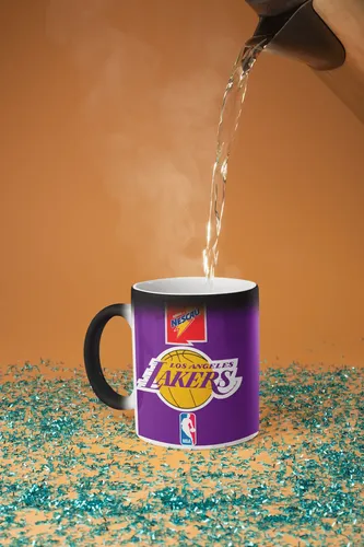 Taza Mágica Los Ángeles Lakers Histórico - Nba Negro Nba