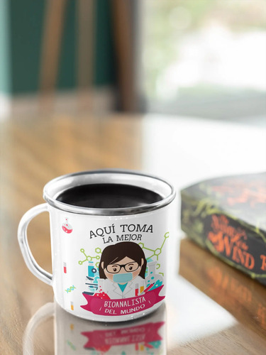 Taza Enlozada Bioanalista - Precisiones Con Café