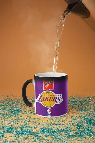 Taza Mágica Los Ángeles Lakers - Nba 02 Negro Los Ángeles Lakers Histórico