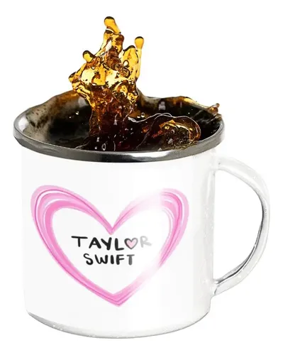 Taza Enlozada Taylor Swift - Estrella Del Pop Blanco