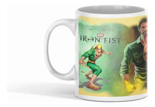 Taza Iron Fist - Puño De Poder Blanco