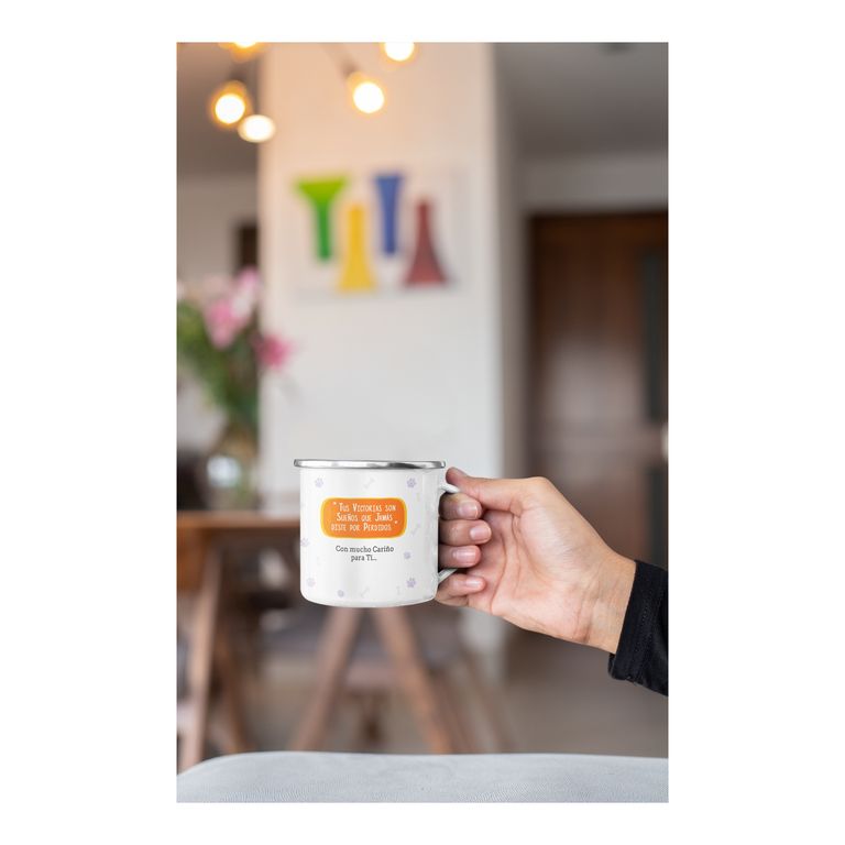 Taza Enlozada Dia Veterinaria - Amor Animal y Café