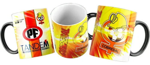 Taza Mágica Club De Deportes Cobresal - Futbol Chileno Negro Fútbol