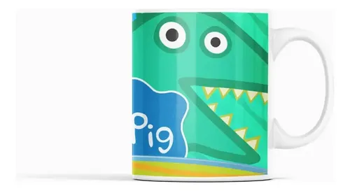 Taza George Pig - Aventuras Charcos Lodosos Blanco