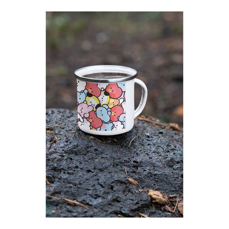 Taza Enlozada BTS - BT21 Ideal para Fans