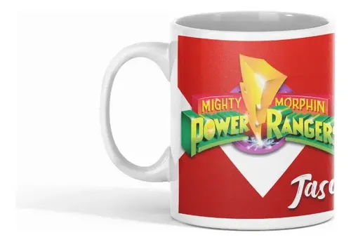 Taza Power Rangers - Morfosis Revelada Jason Blanco