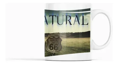 Taza Supernatural - Criaturas Y Conjuros Blanco
