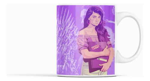 Taza Juego De Tronos - Tronos Con Sansa Stark Blanco
