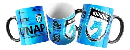 Taza Mágica Club De Deportes Iquique - Futbol Chileno Negro Fútbol