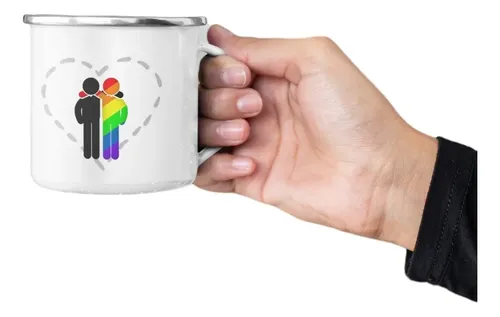 Taza Enlozada Orgullo Y Diversidad - Unidos Blanco Orgullo Y Diversidad