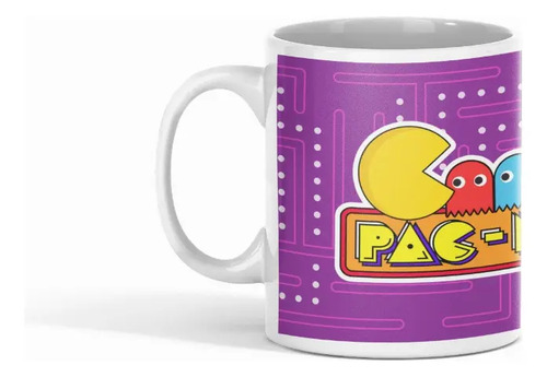 Taza Pac-man - Perfecta Para Retro Gamers Blanco
