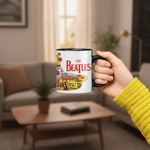 Taza Magica The Beatles Yelow Submarine Negro The Beatles Yelow Submarine