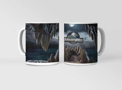 Taza Jurassic World - Dinosaurios Revelados Blanco