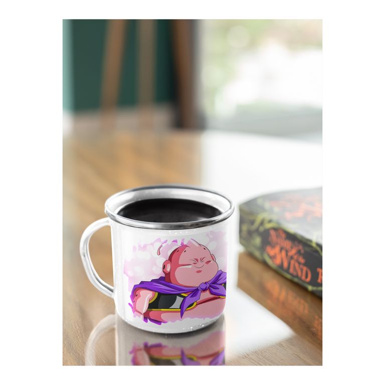 Taza Enlozada Con Majin Buu - Diversión Dragon Ball Z