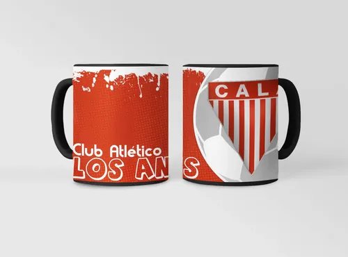 Taza Equipo De Fútbol Argentino Los Andes Alma Milrayitas Negro Fútbol