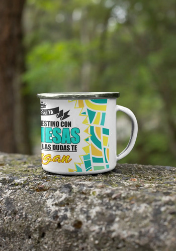 Taza Enlozada Luz De Guía Espiritual Blanco Dios Guía Espiritual