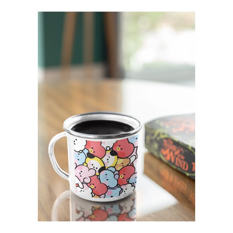 Taza Enlozada BTS - BT21 Ideal para Fans