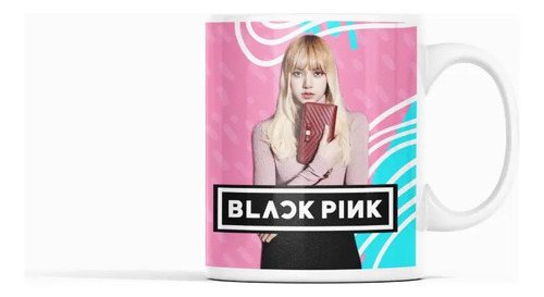 Taza Black Pink Lisa Blanco