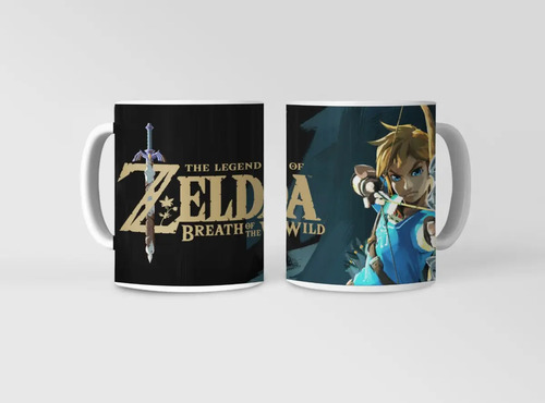 Taza Link - Héroe Del Tiempo Zelda Blanco