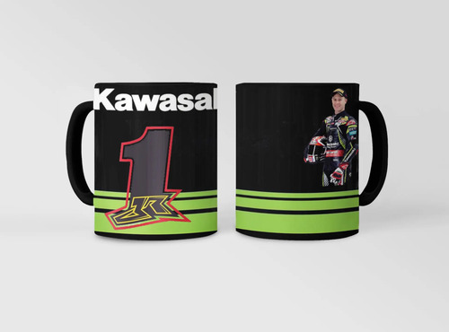 Taza Magica Jonathan Rea Superbikes Sbk Kawasaki Negro Jonathan Rea Superbikes