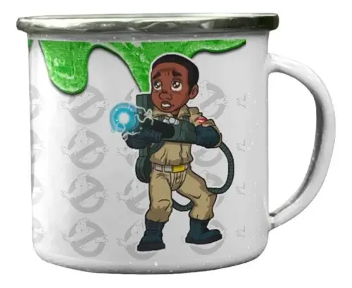 Taza Enlozada Winston Zeddemore - Espíritu Cazafantasmas Blanco
