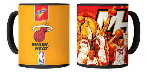 Taza Mágica Miami Heat - D. Wade - Nba Negro Nba