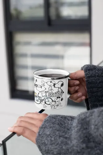 Taza Enlozada Con Snoopy - Días De Alegría Blanco Regalo Con Snoopy