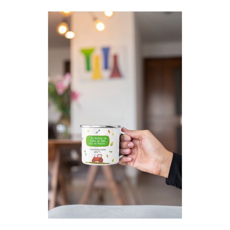 Taza Enlozada Entre Semillas y Café - Ing. Agrónomo M