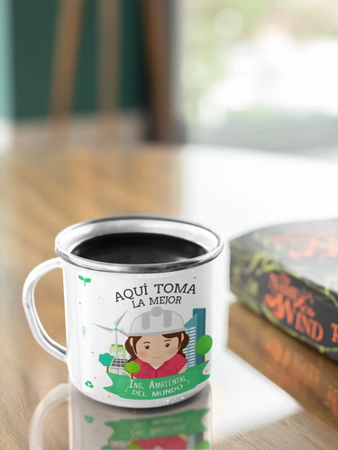 Taza Enlozada Ing. Ambiental - Sostenibilidad Y Sorbos