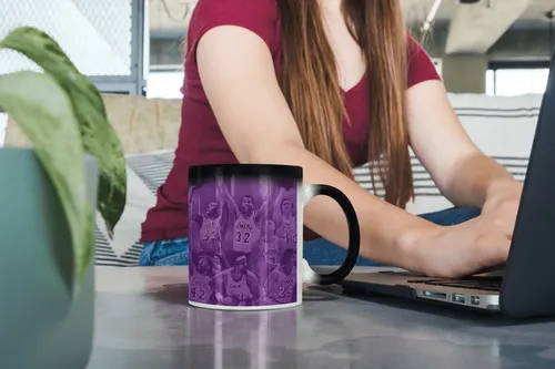 Taza Mágica Los Ángeles Lakers Histórico - Nba Negro Nba