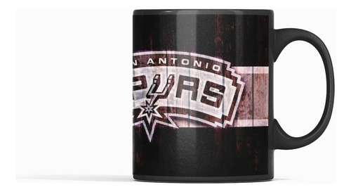 Taza Magica San Antonio Spurs - Nba Negro San Antonio Spurs - Nba