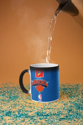Taza Mágica New York Knicks - Knickerbockers - Nba Negro Nba