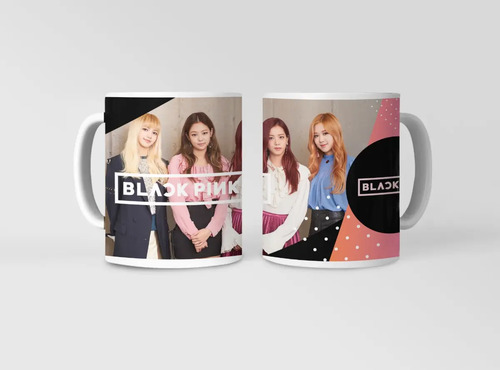Taza Black Pink Producto Único Para Fans Blanco