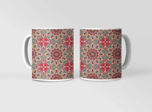 Taza Mandalas - Patrones Que Despiertan Blanco
