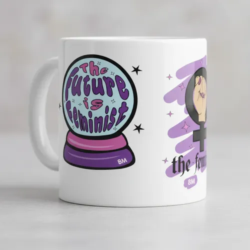 Taza Feminista 8m Lucha Feminista 350 Ml Blanco 8m