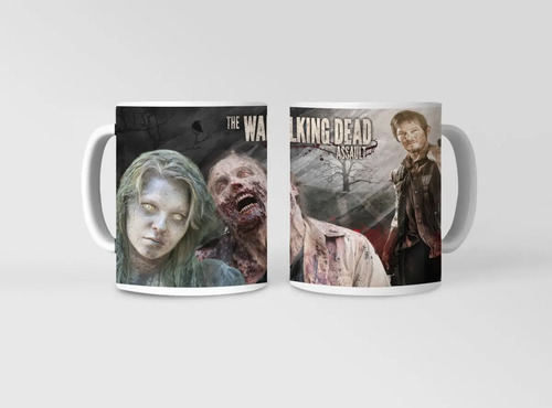 Taza The Walking Dead - Sobreviviendo Al Apocalipsis Blanco
