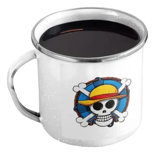 Taza Enlozada Únete A La Tripulación De One Piece Blanco