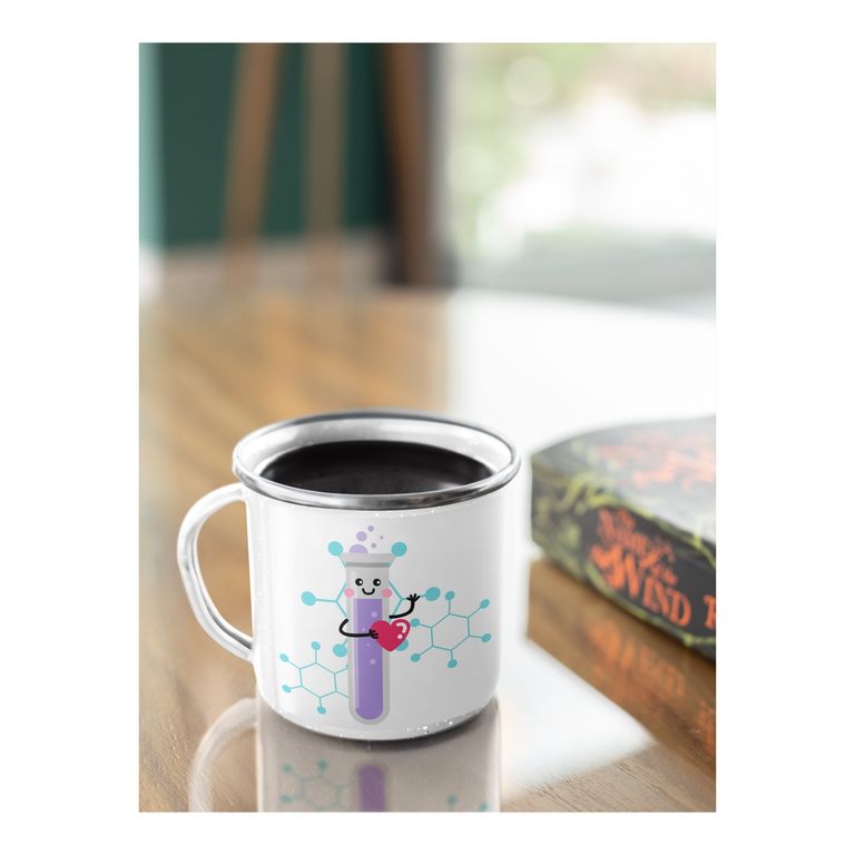 Taza Enlozada Enlaces Fuertes - Amor y Ciencia