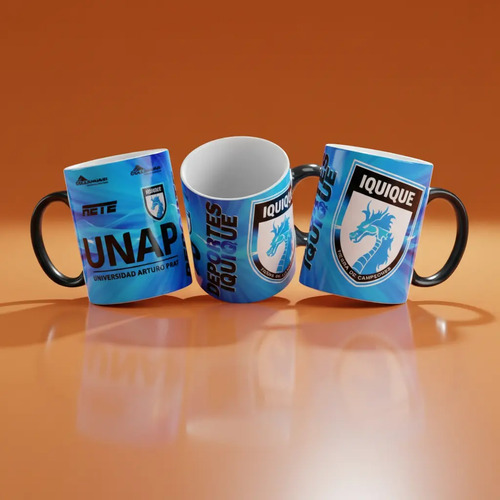 Taza Mágica Club De Deportes Iquique - Futbol Chileno Negro Fútbol