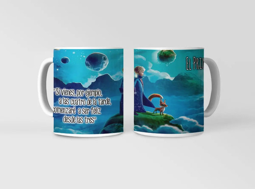 Taza Aventuras Cósmicas Con El Principito Blanco