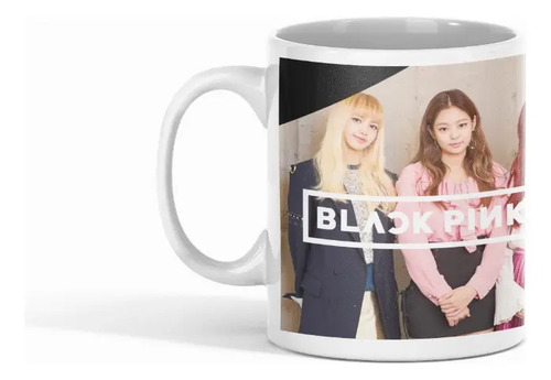 Taza Black Pink Producto Único Para Fans Blanco