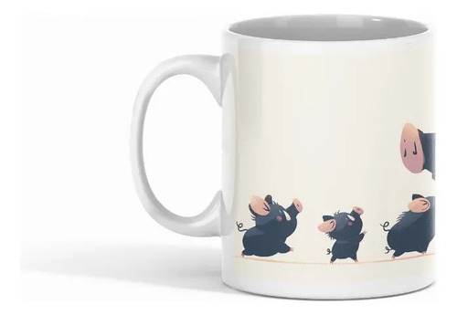Taza Del Líder Jabalí ¡sigue Al Guía Del Bosque! Blanco